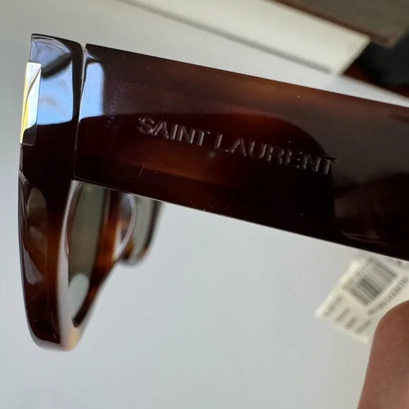 Saint Laurent SL 601 002 Rectangular Havana Green 51 mm-20-145 Men's Sunglasses - Picture 8 of 16